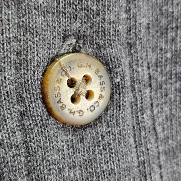 G.H. Bass & Co. Henley Shirt Mens Size XL Gray Thermal Long Sleeve - Picture 9 of 11